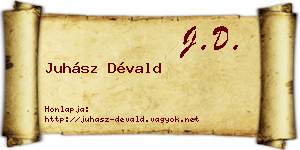 Juhász Dévald névjegykártya